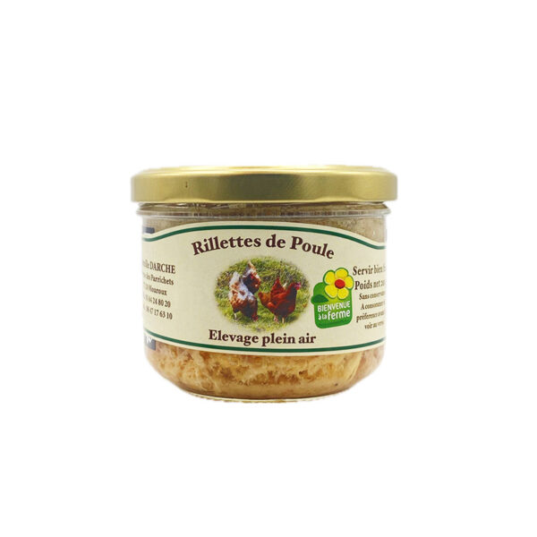 Rillettes de Poule Ferme des Parrichets - La Ferme de Coubert