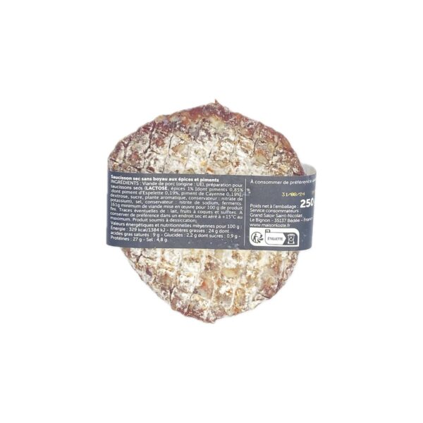 Pavé Saucisson aux Epices et Piment – Image 2