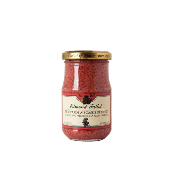 Moutarde au Cassis de Dijon Edmond Fallot - La Ferme de Coubert