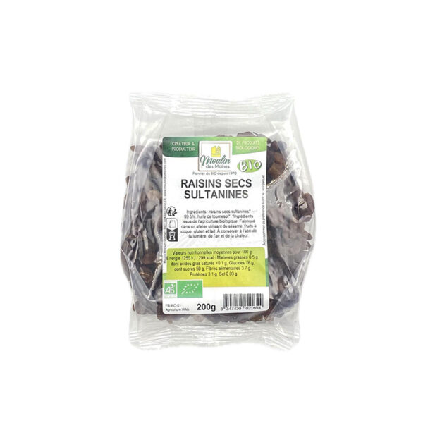 Raisins Secs BIO Moulin des Moines - La Ferme de Coubert