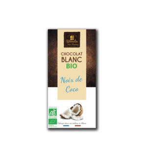 Tablette Chocolat Blanc Noix de Coco BIO Moulin des Moines - La Ferme de Coubert