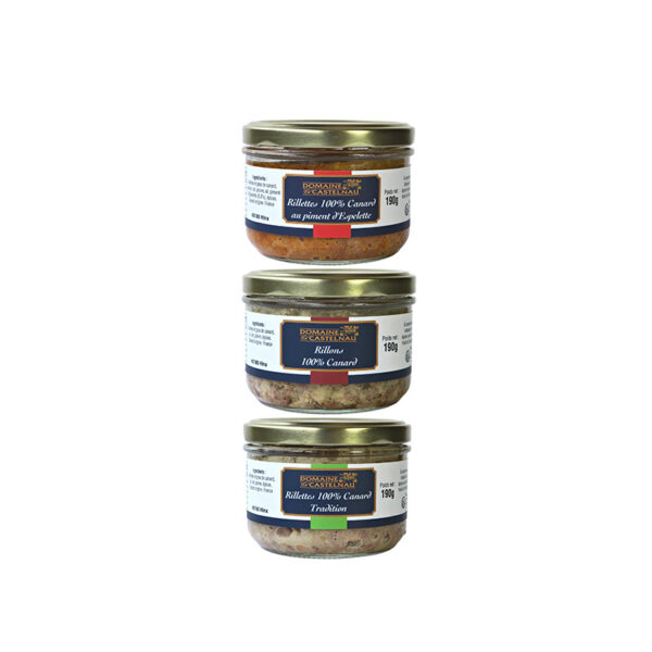 Rillettes X3 Domaine Castelnau - La Ferme de Coubert