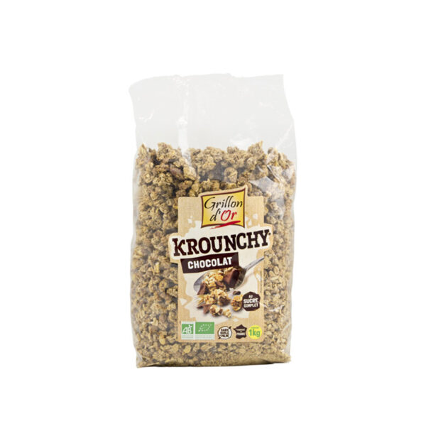 Krounchy au Chocolat BIO Grillon d'Or - La Ferme de Coubert
