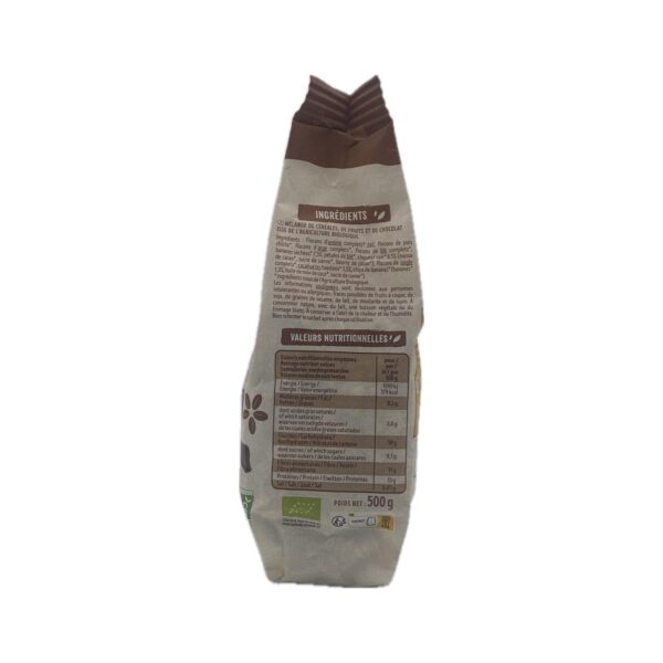 Muesli à la Banane, Chocolat et Cacahuètes BIO – Image 2