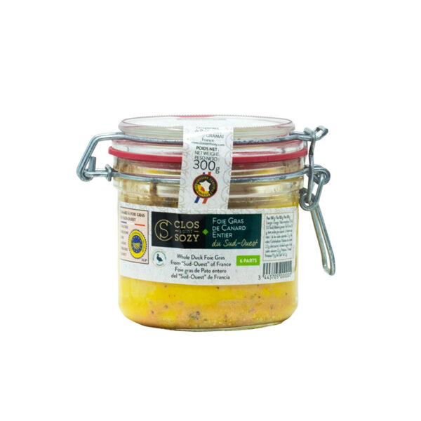 Foie Gras de Canard Entier IGP en Bocal Clos Saint Sozy - La Ferme de Coubert