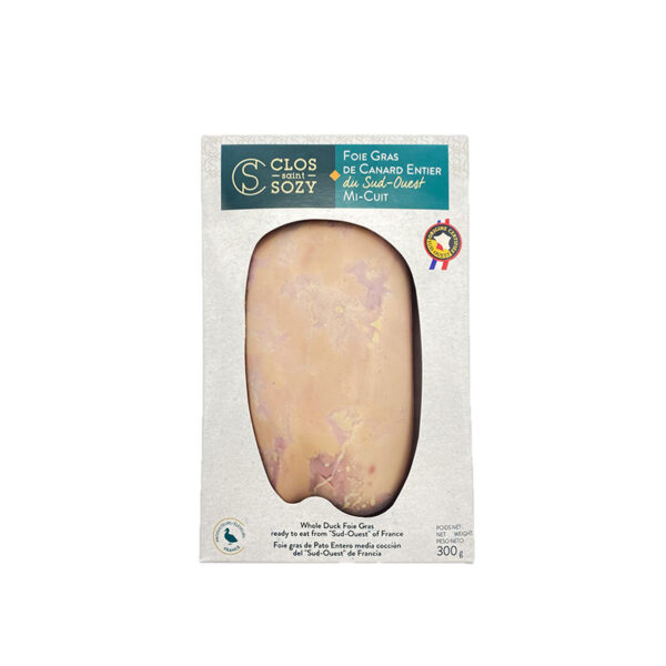 Foie Gras Mi-Cuit Entier en Coque Clos Saint Sozy - La Ferme de Coubert