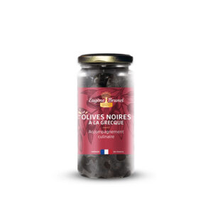 Olives Noires à la Grecque Dénoyautées Eugène Brunel - La Ferme de Coubert