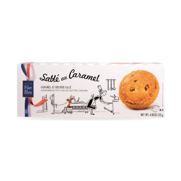 Sablés au Caramel Beurre Salé Filet Bleu - La Ferme de Coubert