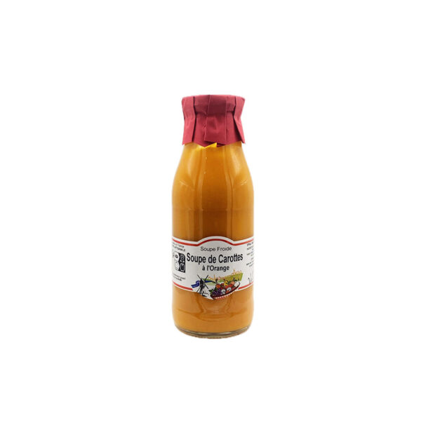 Soupe Froide à la Carotte et Orange Val d'Envigne - La Ferme de Coubert