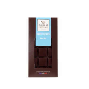 Tablette au Chocolat Noir 56% Sans Sucre Ajouté Ile de Ré Chocolats - La Ferme de Coubert