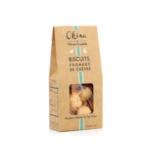 Biscuits Salés au Fromage de Chèvre 80g Okina - La Ferme de Coubert