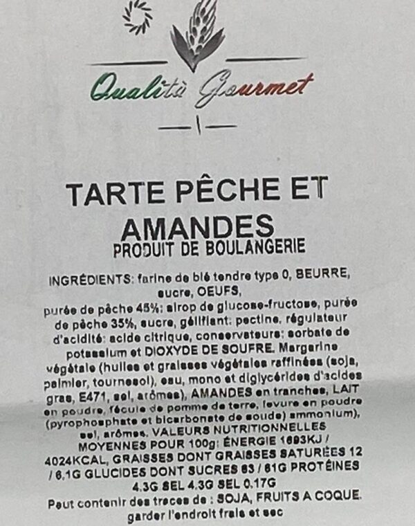 Tarte aux Pêches et Amandes – Image 2
