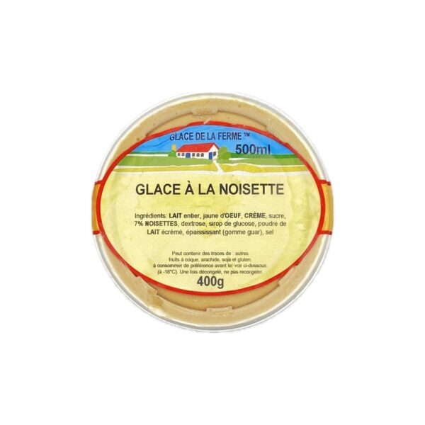 Glace à la Noisette Les 3 Givrées - La Ferme de Coubert