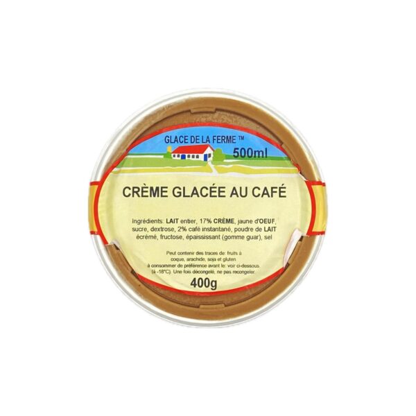 Crème Glacée au Café Les 3 Givrées - La Ferme de Coubert
