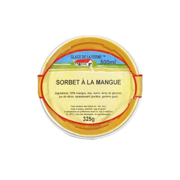 Sorbet à la Mangue Les 3 Givrées - La Ferme de Coubert