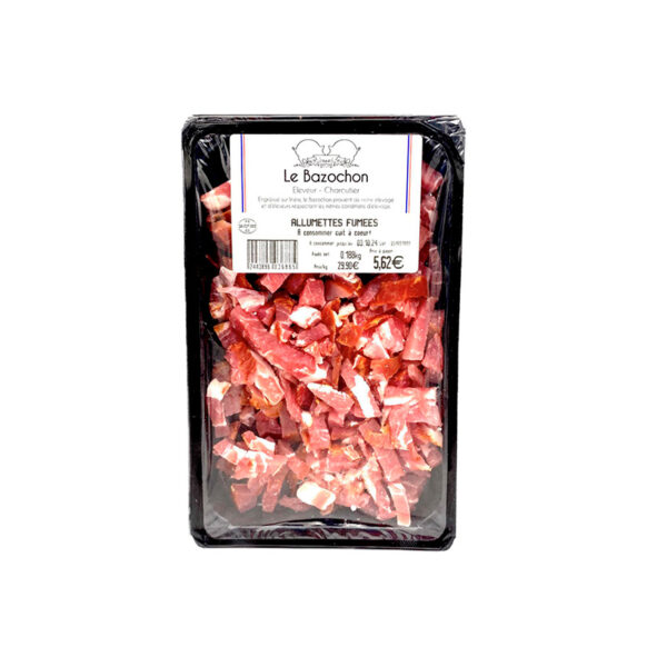 Lardons Allumettes Fumées Le Bazochon - La Ferme de Coubert