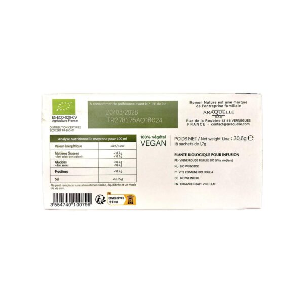 Tisane Vigne Rouge BIO – Image 2