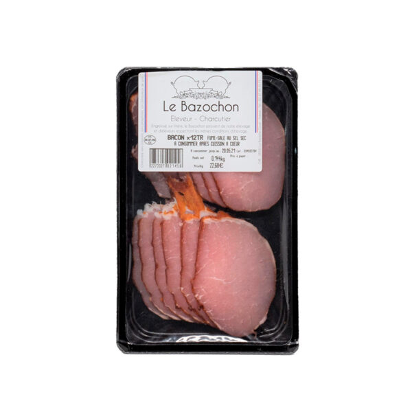 Bacon Fumé en Tranches X12 Le Bazochon - La Ferme de Coubert