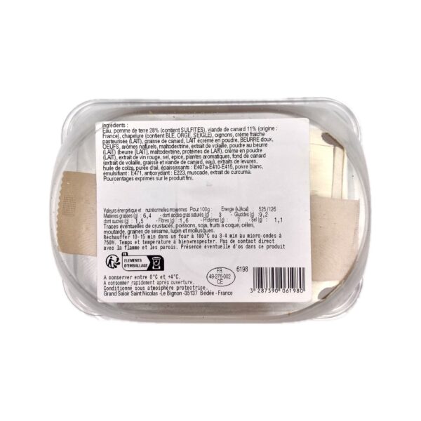Parmentier de Canard Instant Traiteur