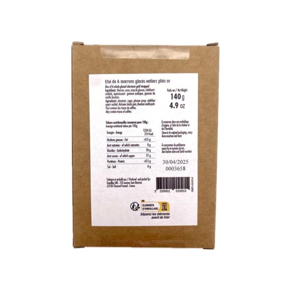 Marrons Glacés X6 Pliés Or Cruzilles