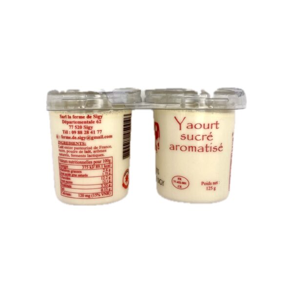 Yaourts Brassés a la Vanille X2 Ferme de Sigy